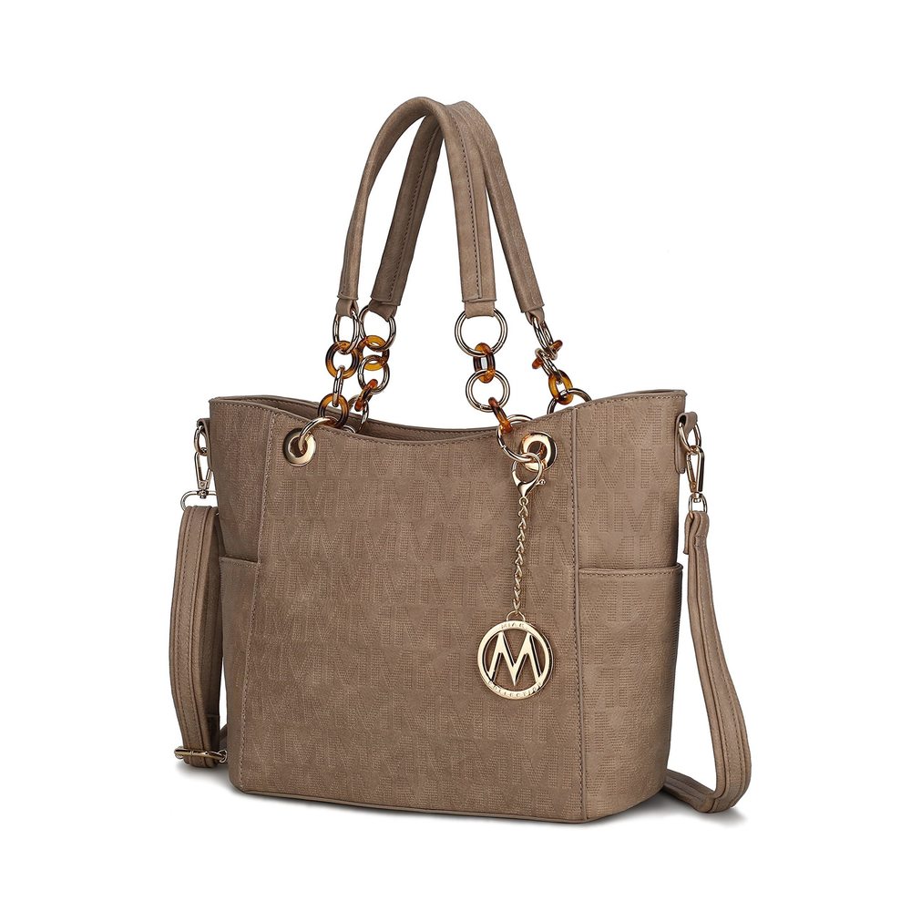 Chic Strap Satchel For Pu Textured Pocketbook Top Handle Crossbody Bag Bag